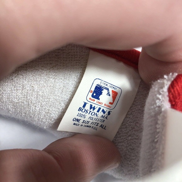 VINTAGE ST LOUIS CARDINALS TWINS ENTERPRISE VISOR HAT CAP RED STRETCH BACK OSFM - Picture 6 of 9